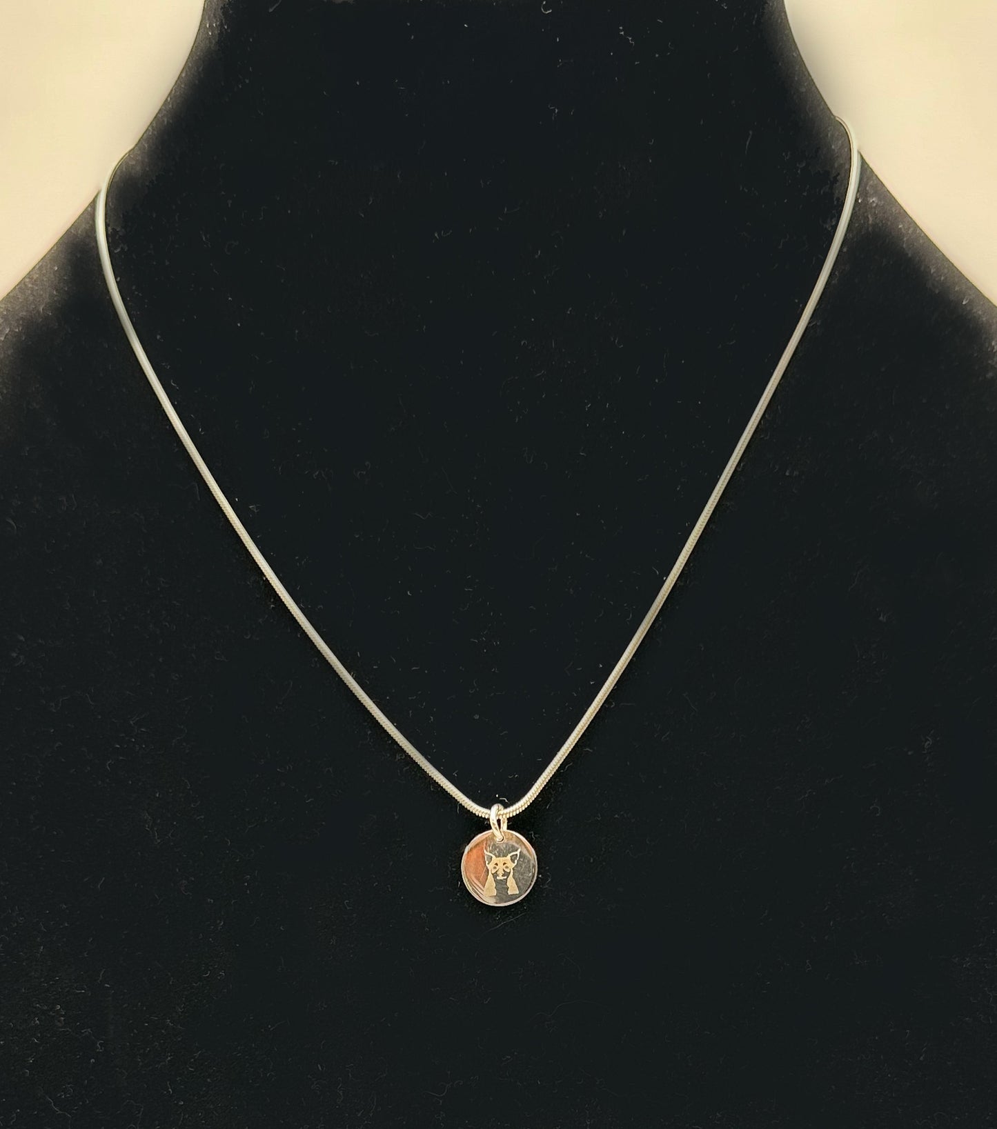 Custom Engraved Sterling Pendant Necklace