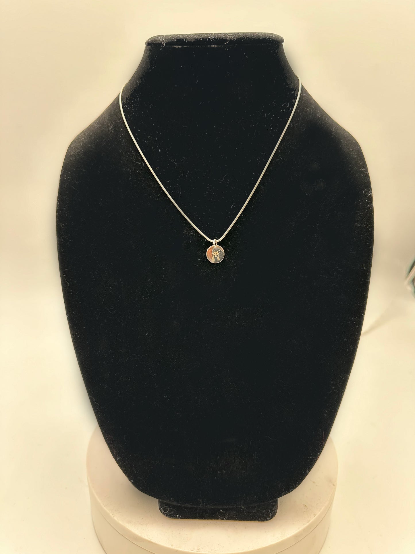 Custom Engraved Sterling Pendant Necklace